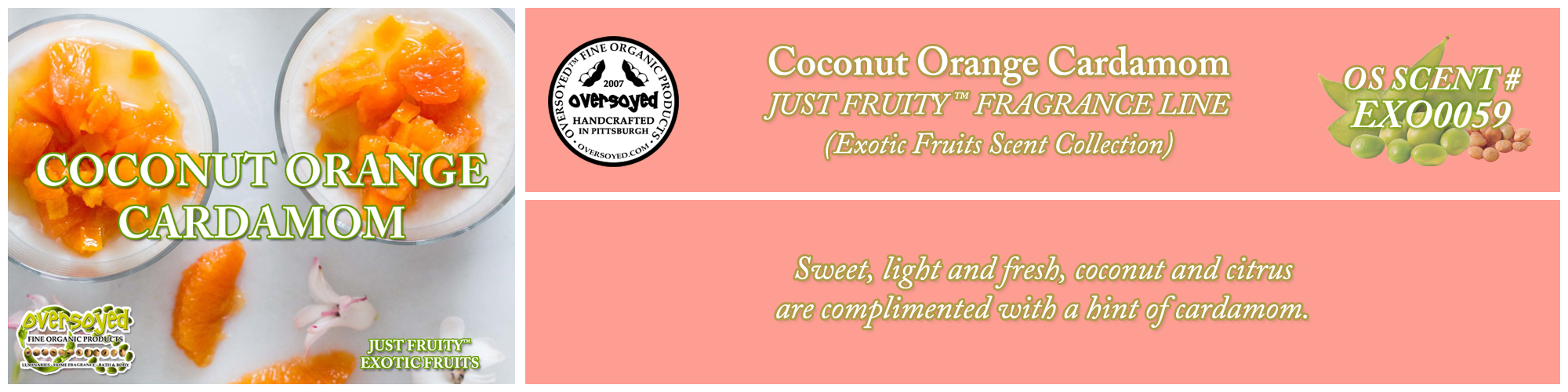 Coconut Orange Cardamom Handcrafted Products Collection