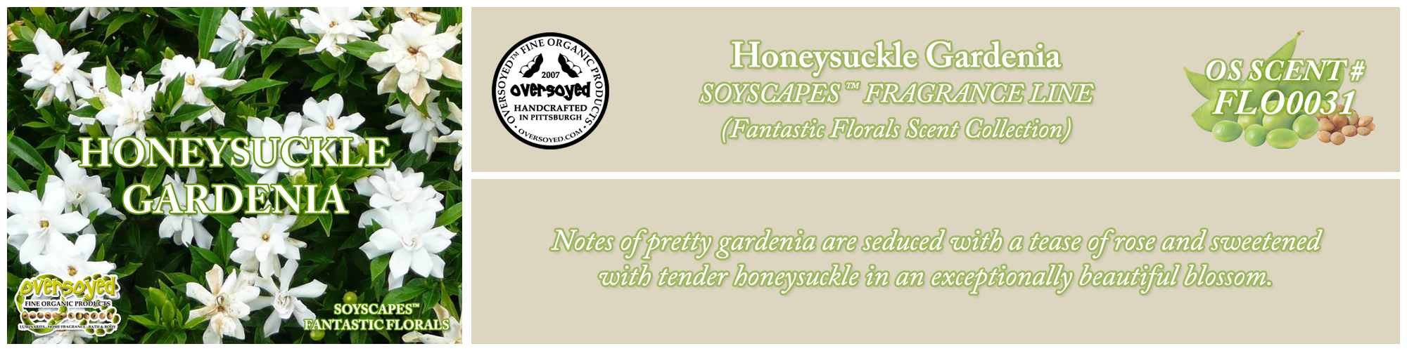 Honeysuckle Gardenia Handcrafted Products Collection