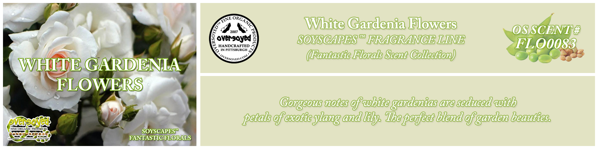 White Gardenia Flowers Handcrafted Products Collection