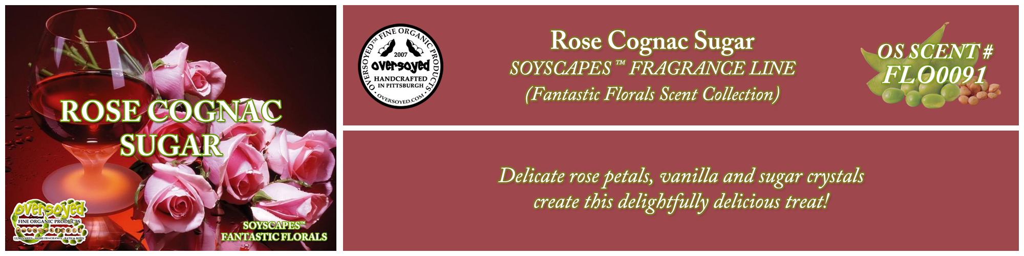 Rose Cognac Sugar Handcrafted Products Collection