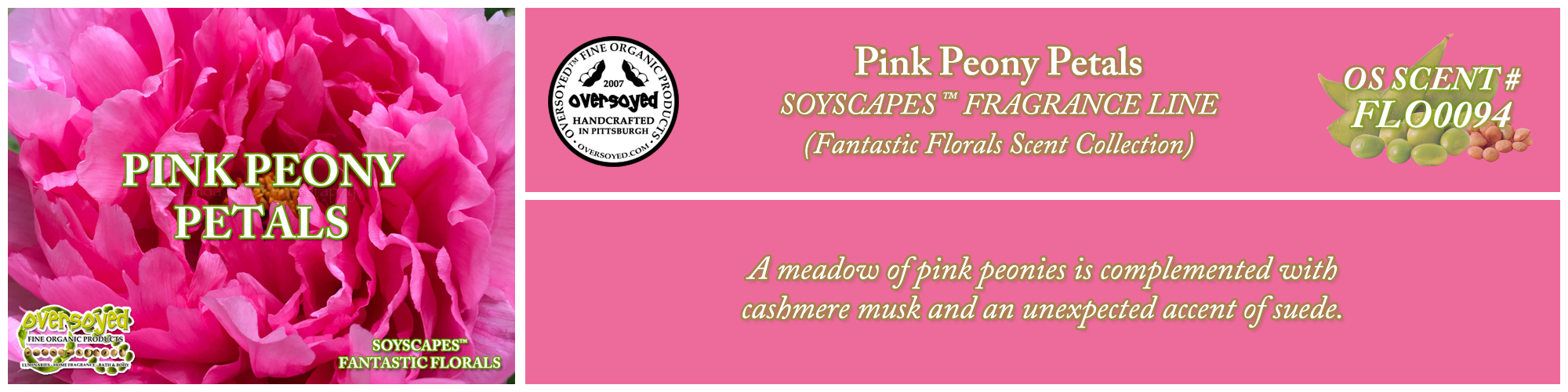 Pink Peony Petals Handcrafted Products Collection