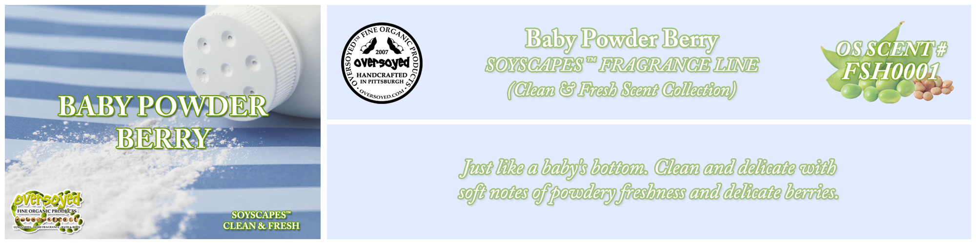 Baby Powder Berry Handcrafted Products Collection