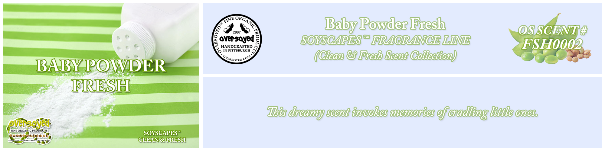 Baby Powder Fresh Handcrafted Products Collection