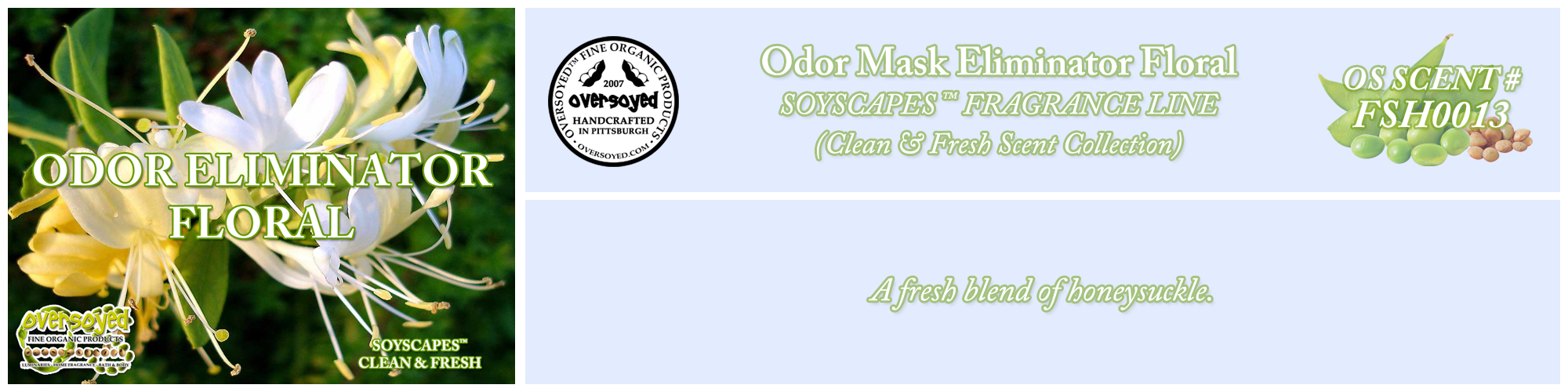 Odor Mask Eliminator Floral Handcrafted Products Collection