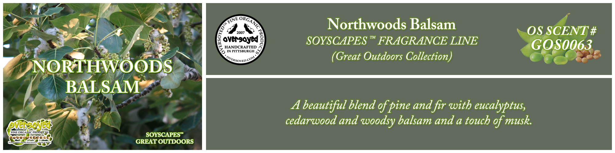 Northwoods Balsam Handcrafted Products Collection
