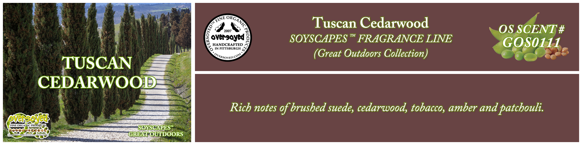Tuscan Cedarwood Handcrafted Products Collection