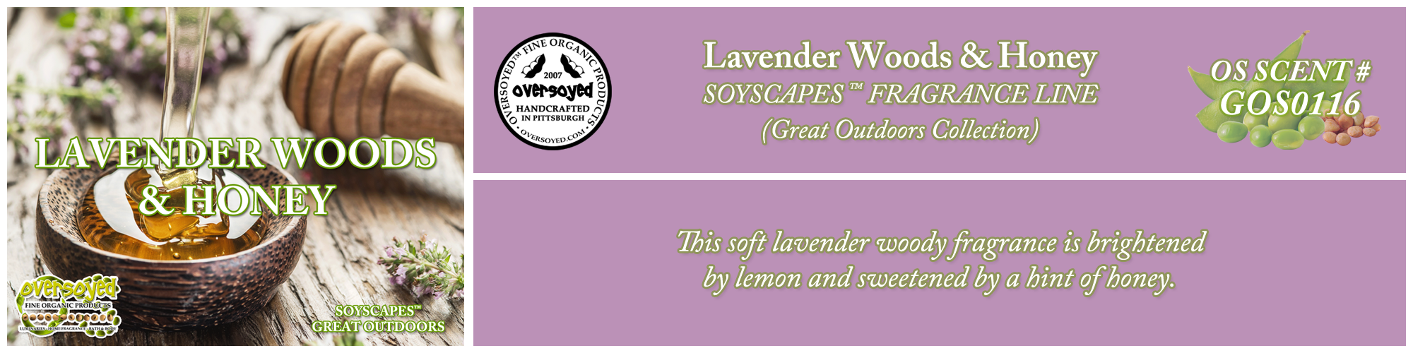 Lavender Woods & Honey Handcrafted Products Collection