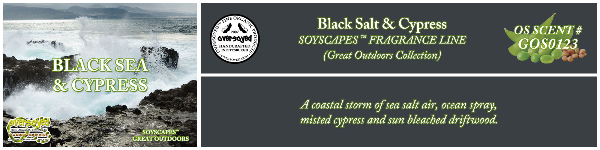 Black Salt & Cypress Handcrafted Products Collection