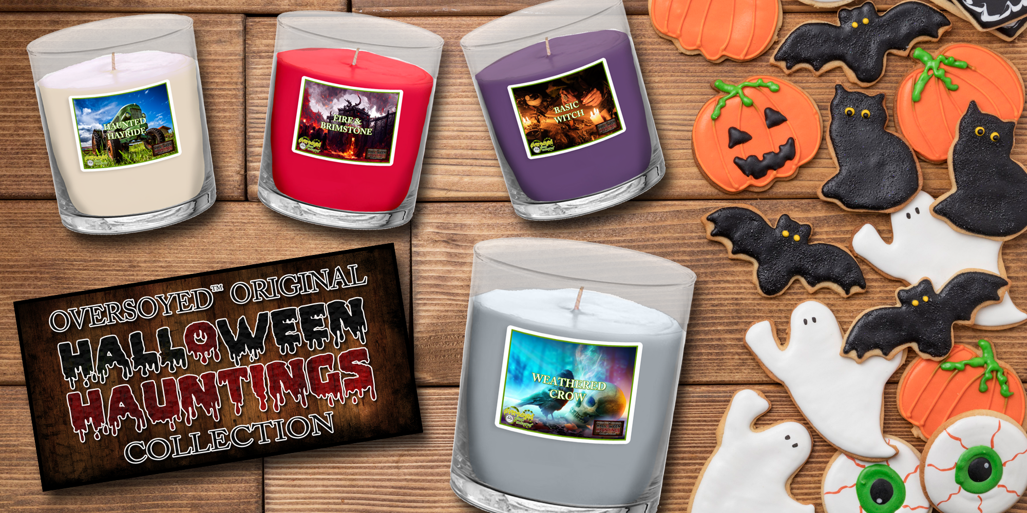OverSoyed Artisan Handcrafted - Halloween Hauntings Candle Collection