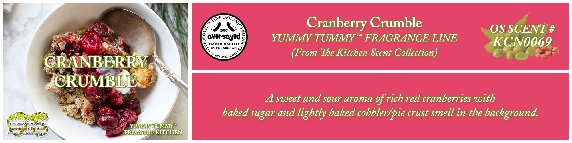 Cranberry Crumble Handcrafted Products Collection