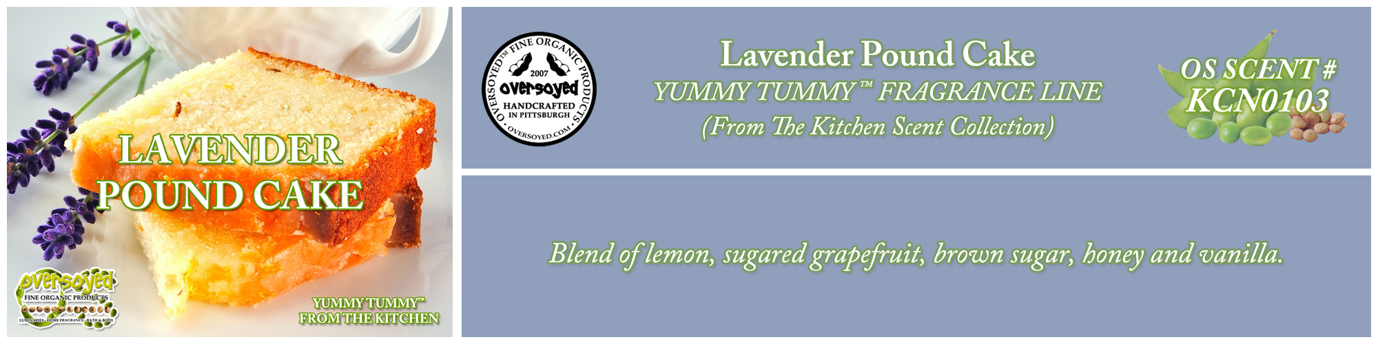 Lavender Pound Cake Handcrafted Products Collection