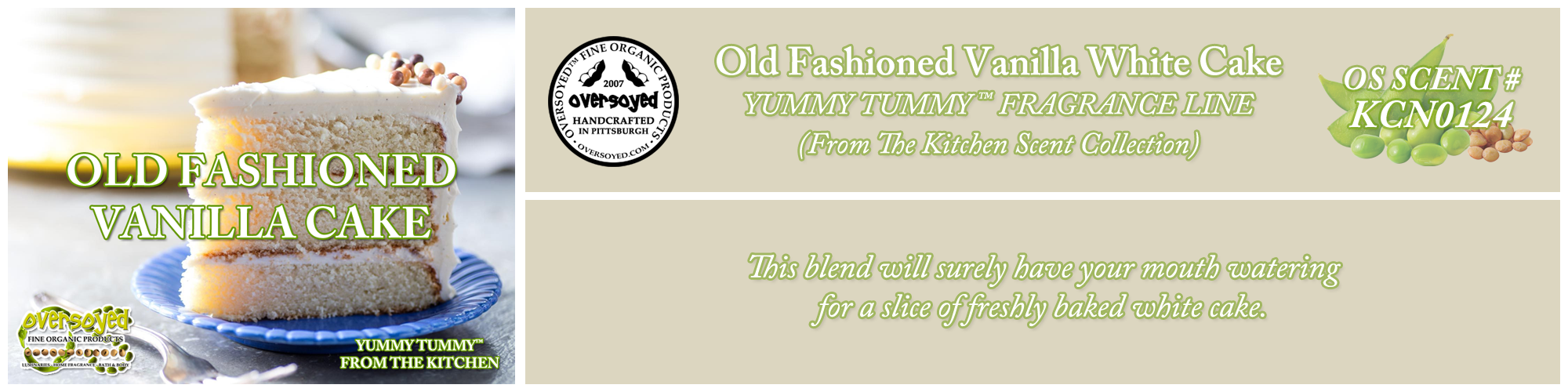 Old Fashioned Vanilla White Cake Handcrafted Products Collection