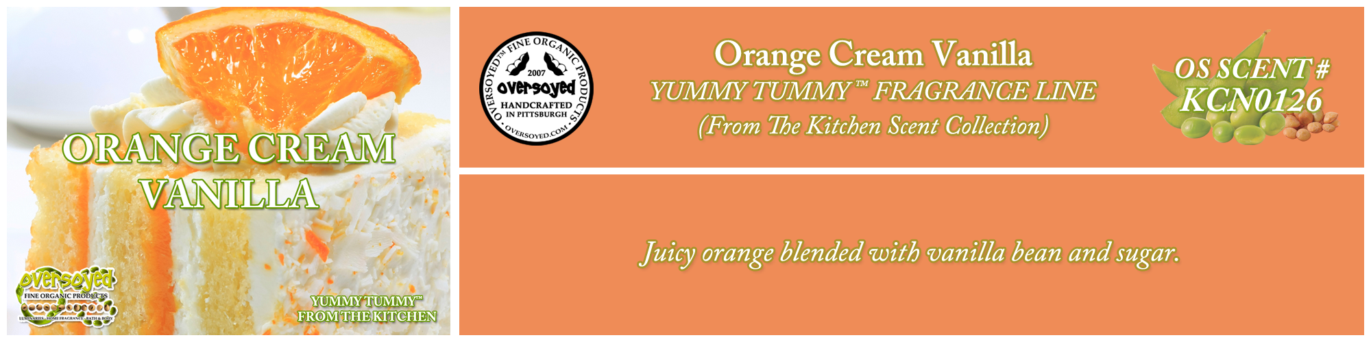 Orange Cream Vanilla Handcrafted Products Collection