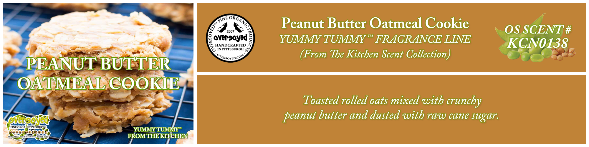 Peanut Butter Oatmeal Cookie Handcrafted Products Collection