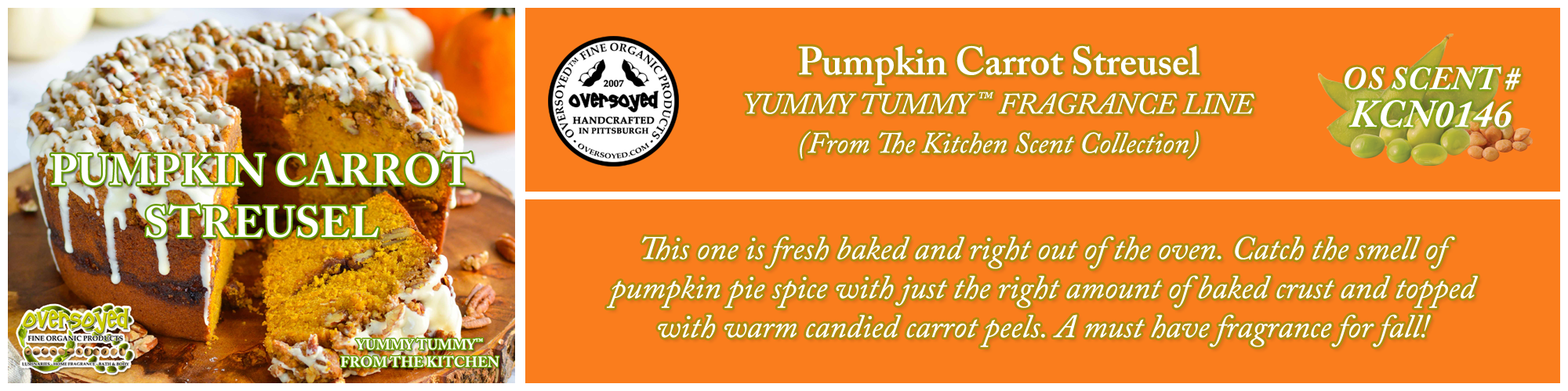 Pumpkin Carrot Streusel Handcrafted Products Collection