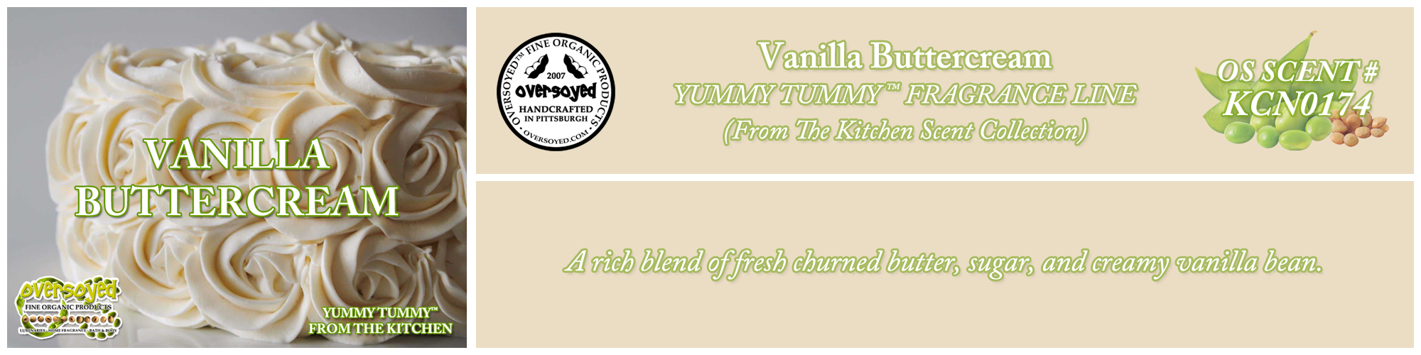 Vanilla Buttercream Handcrafted Products Collection