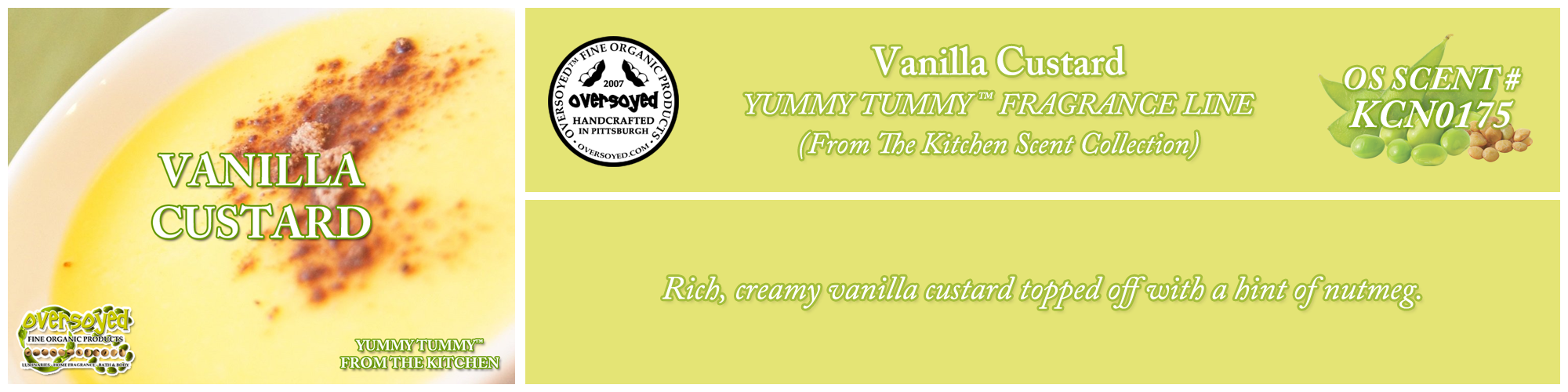 Vanilla Custard Handcrafted Products Collection