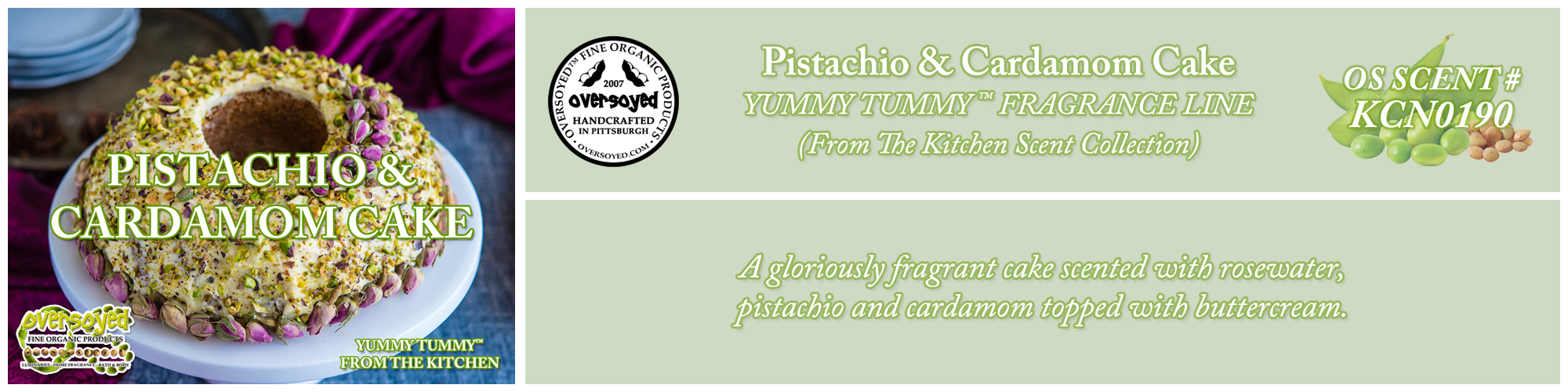 Pistachio & Cardamom Cake Handcrafted Products Collection