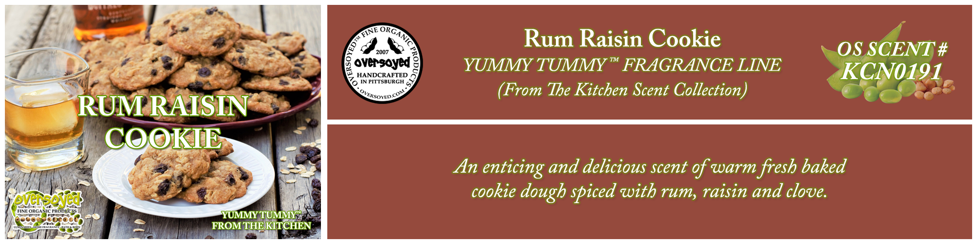 Rum Raisin Cookie Handcrafted Products Collection