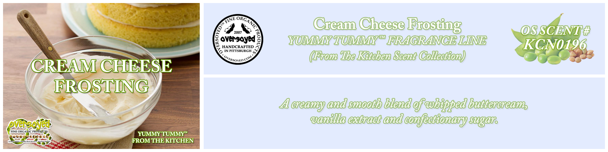 Cream Cheese Frosting Handcrafted Products Collection