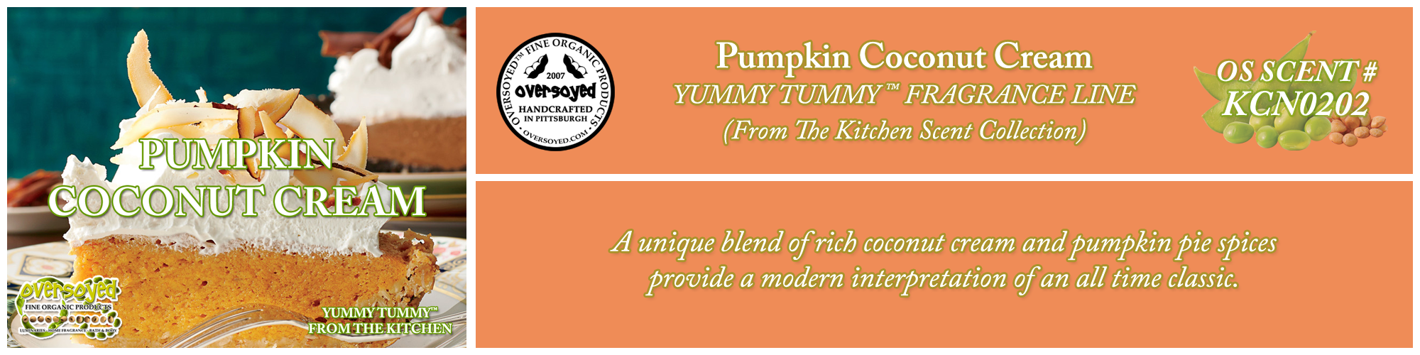 Pumpkin Coconut Cream Handcrafted Products Collection