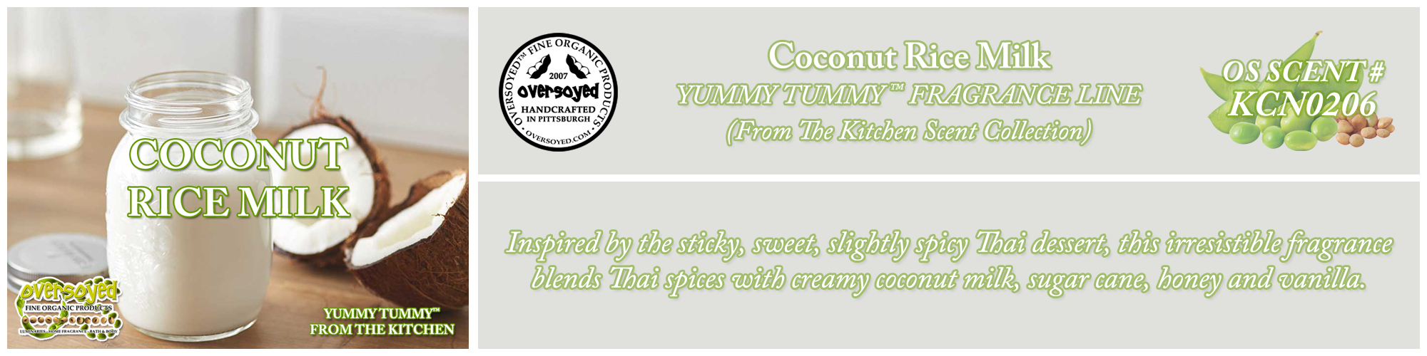 Coconut Rice Milk Handcrafted Products Collection