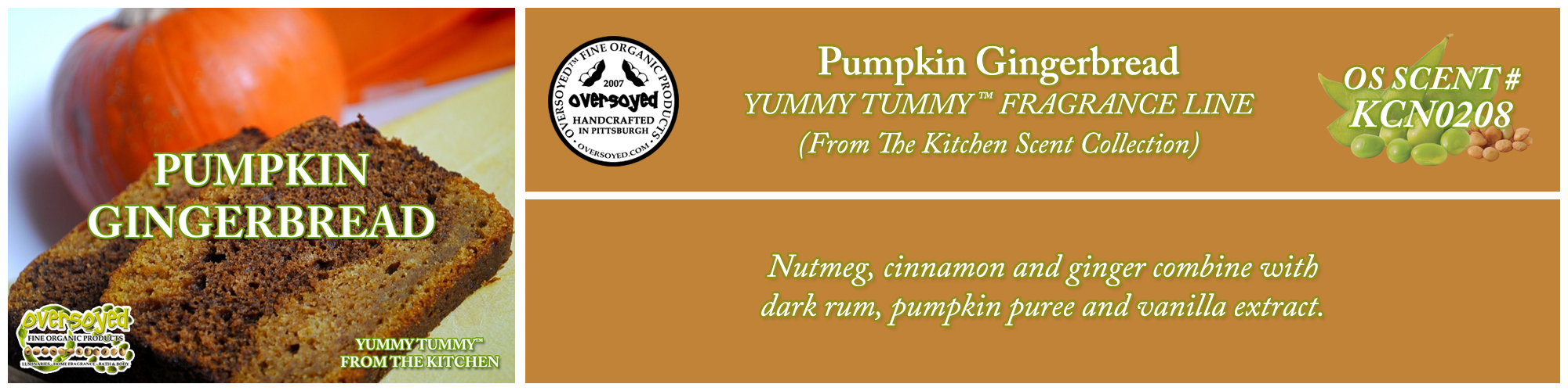 Pumpkin Gingerbread Handcrafted Products Collection