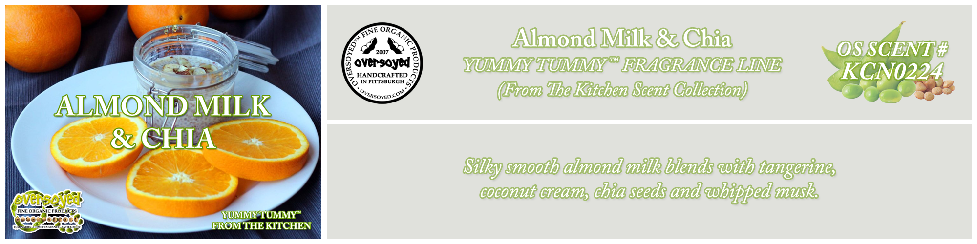 Almond Milk & Chia Handcrafted Products Collection