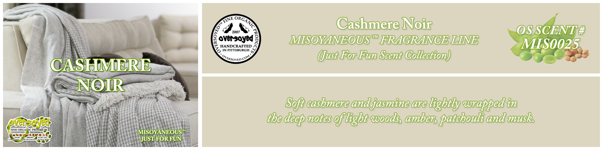 Cashmere Noir Handcrafted Products Collection