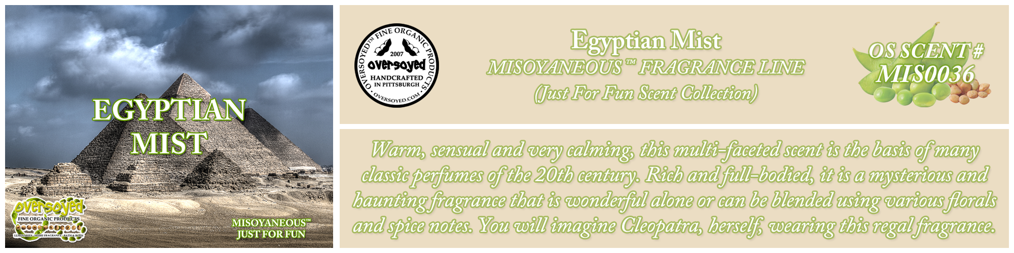 Egyptian Mist Handcrafted Products Collection