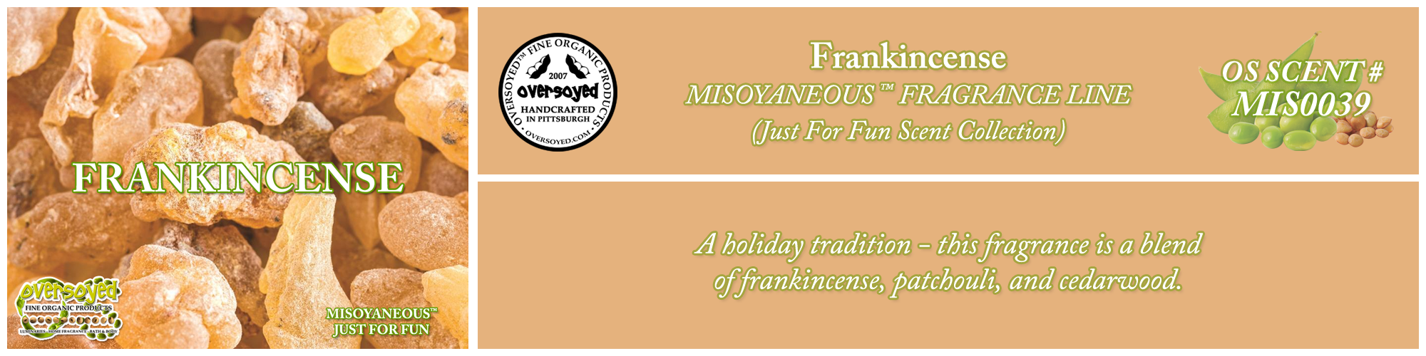 Frankincense Handcrafted Products Collection