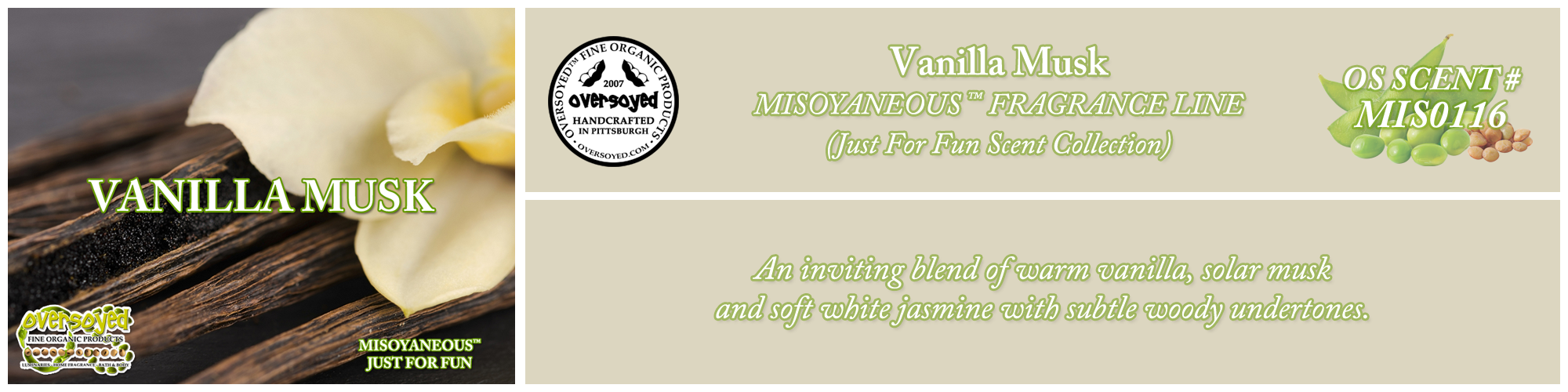Vanilla Musk Handcrafted Products Collection