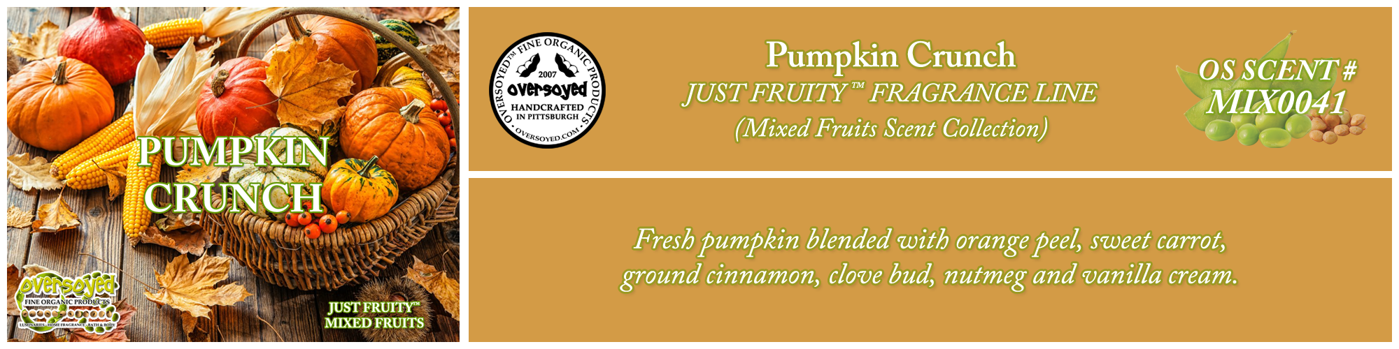 Pumpkin Crunch Handcrafted Products Collection