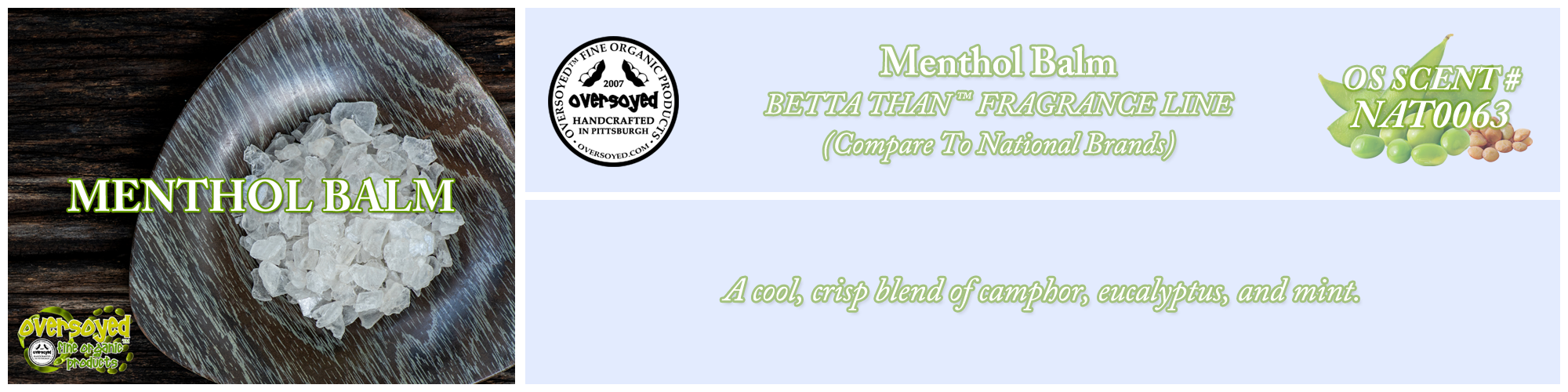 Menthol Balm Handcrafted Products Collection