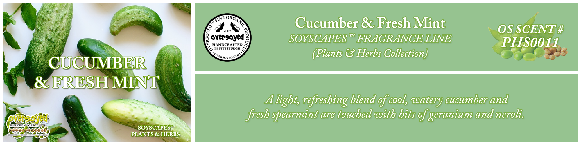 Cucumber & Fresh Mint Handcrafted Products Collection
