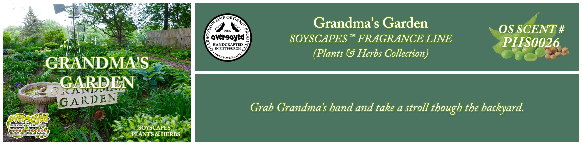 Grandma's Garden Handcrafted Products Collection