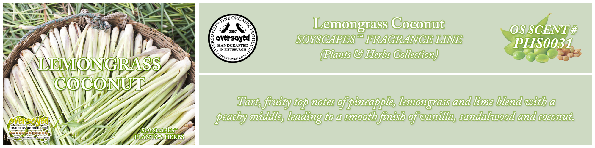 Lemongrass Coconut Handcrafted Products Collection