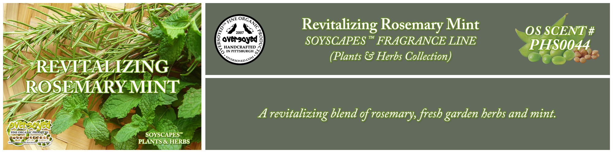 Revitalizing Rosemary Mint Handcrafted Products Collection