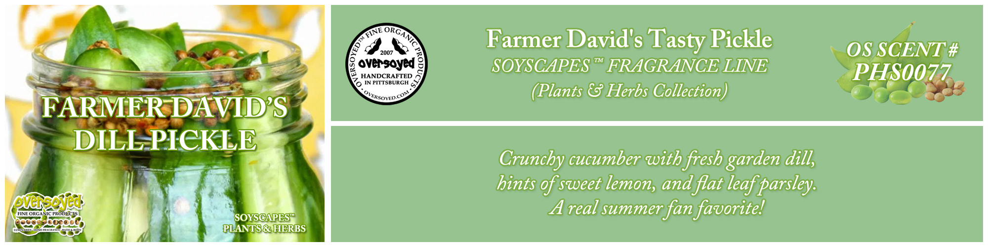 Farmer David's Tasty Pickle Handcrafted Products Collection