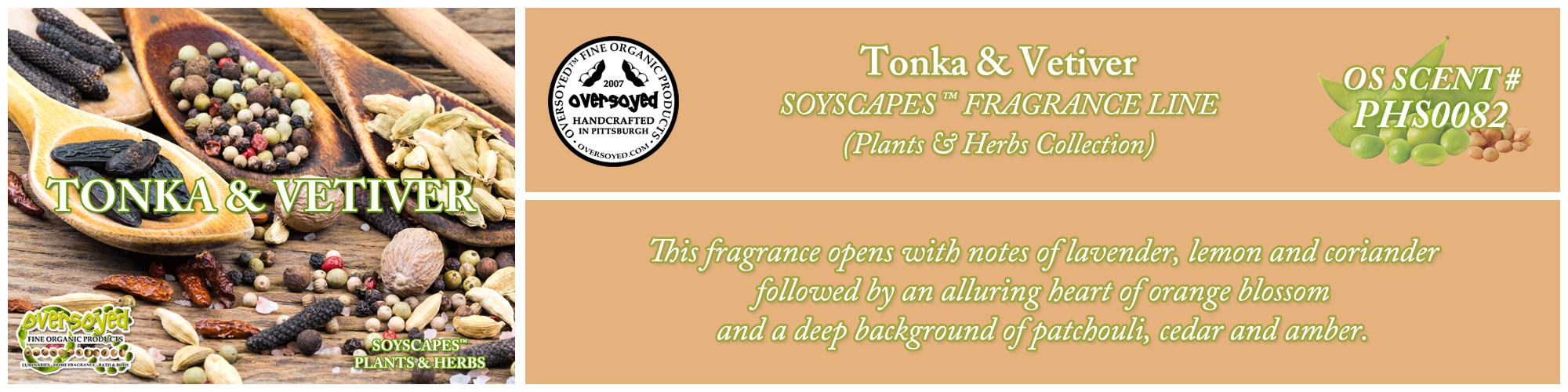 Tonka & Vetiver Handcrafted Products Collection
