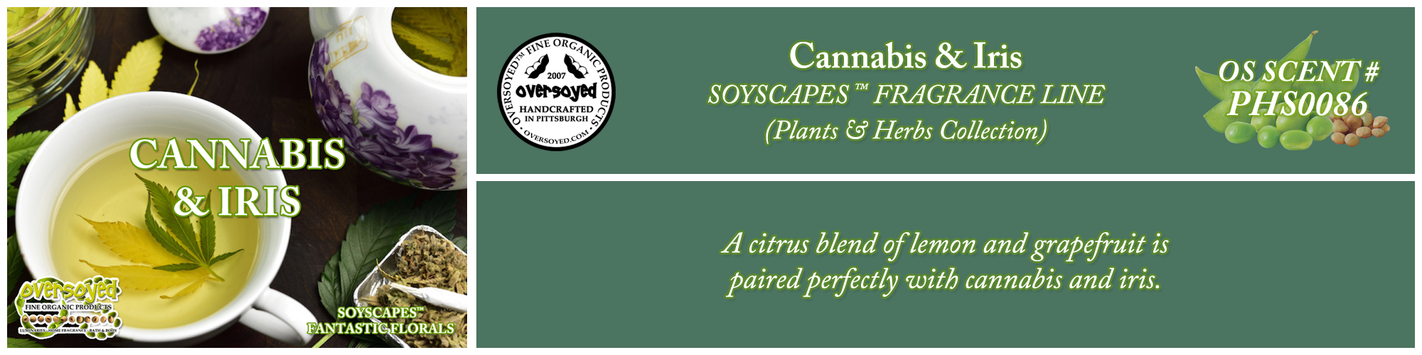 Cannabis & Iris Handcrafted Products Collection