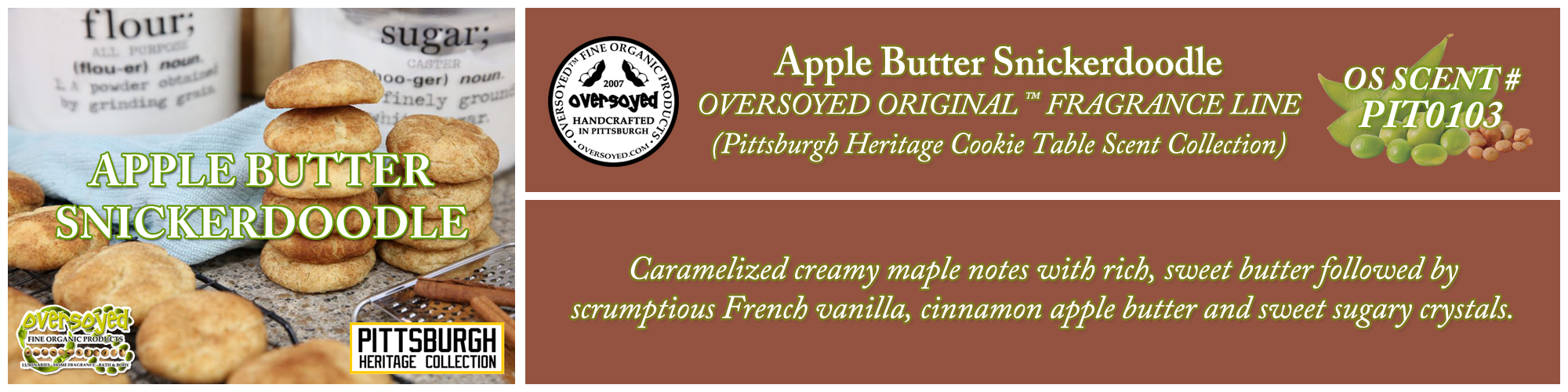 Apple Butter Snickerdoodle Handcrafted Products Collection