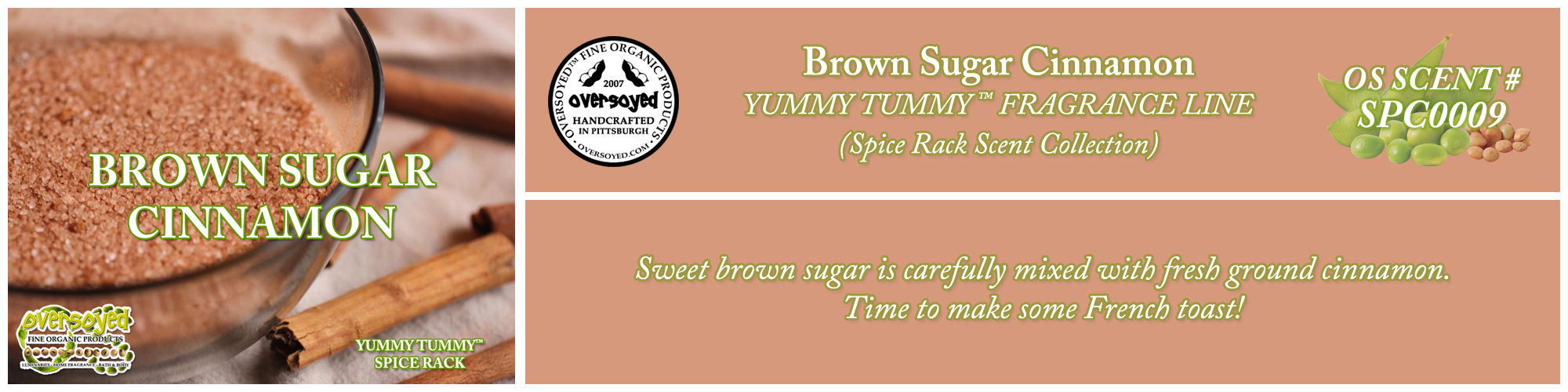 Brown Sugar Cinnamon Handcrafted Products Collection