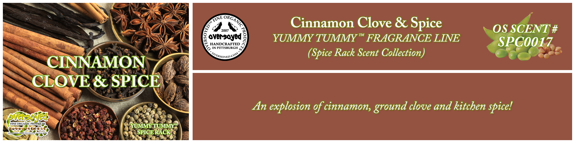 Cinnamon Clove & Spice Handcrafted Products Collection