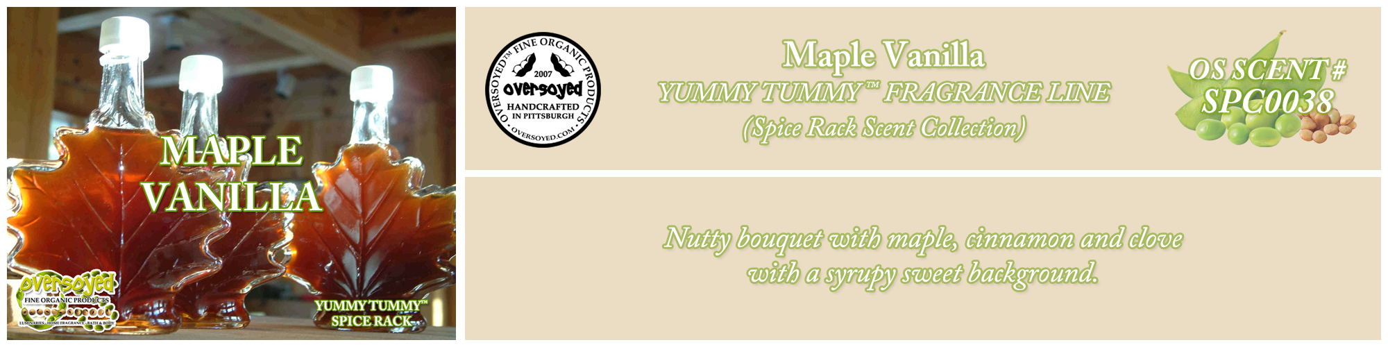 Maple Vanilla Handcrafted Products Collection