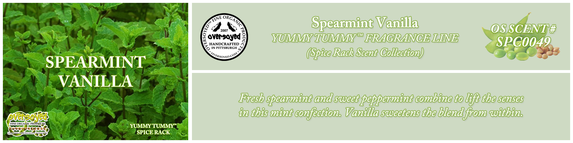 Spearmint Vanilla Handcrafted Products Collection