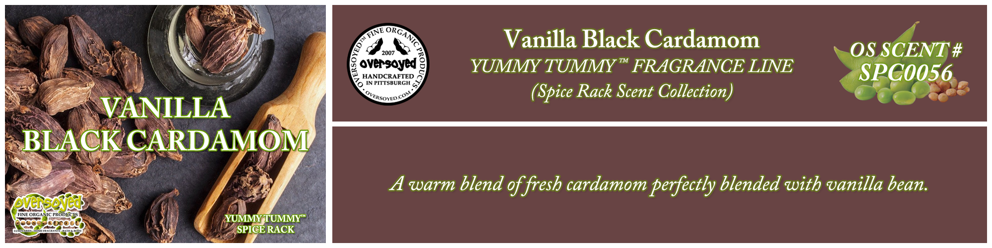 Vanilla Black Cardamom Handcrafted Products Collection
