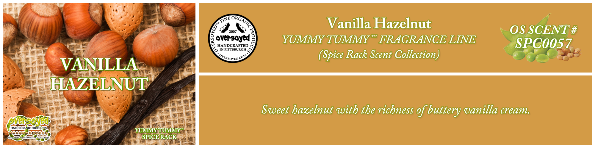 Vanilla Hazelnut Handcrafted Products Collection