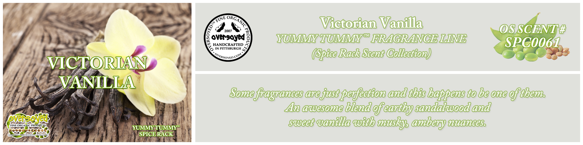 Victorian Vanilla Handcrafted Products Collection