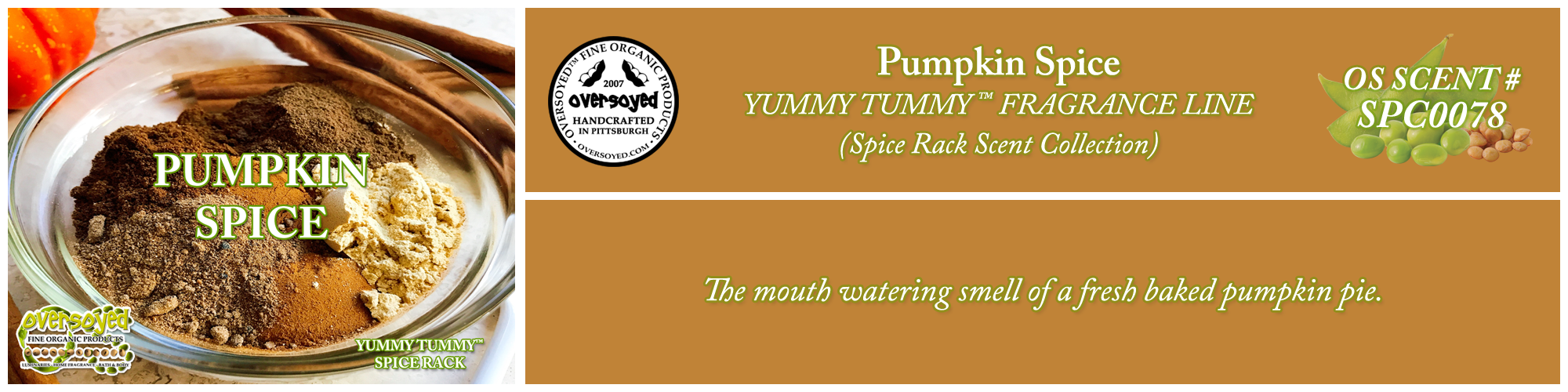 Pumpkin Spice Handcrafted Products Collection